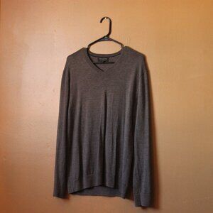 100% Merino Wool LongV-Neck Tunic/Sweater